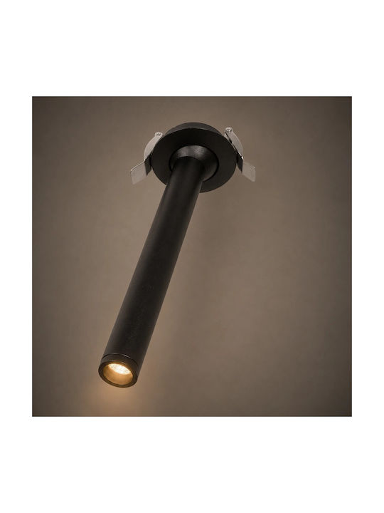 kelvo Spot Metalic De Tavan Cu LED Încorporat Și Lumină Alb Cald Alb 6.4x6.4cm