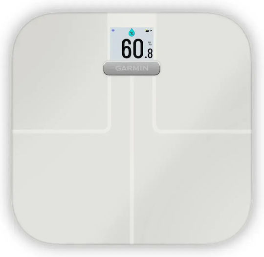 Garmin Index S2 Smart Smart Badezimmerwaage 181,4kg mit Körperfettmessung & Wi-Fi Weiße
