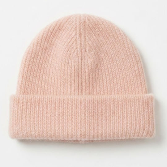 Beanie Γυναικείος Σκούφος Πλεκτός σε Ροζ χρώμα