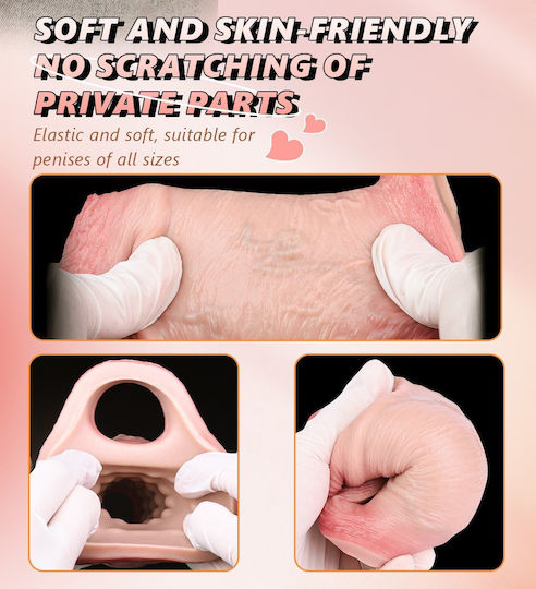 Textured Open Penis Sleeve 14.5cm