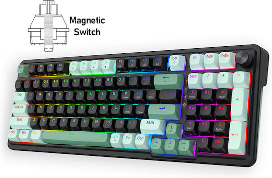 Redragon EISA K686BG-RGB-M Gaming Μηχανικό Πληκτρολόγιο με Magnetic διακόπτες και RGB φωτισμό (International English)