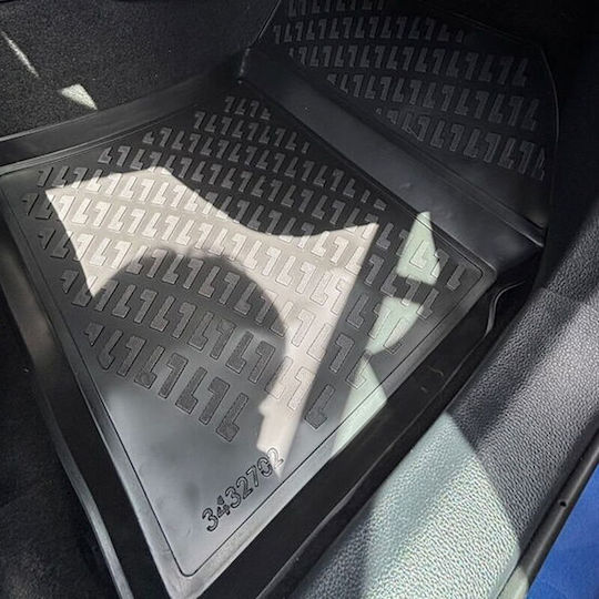 Car Mats Raised Sides 3D Rubber TPE Toyota C-HR AX20 1.8 Hybrid Not PHEV 2023 Rizline 4 Pieces Black