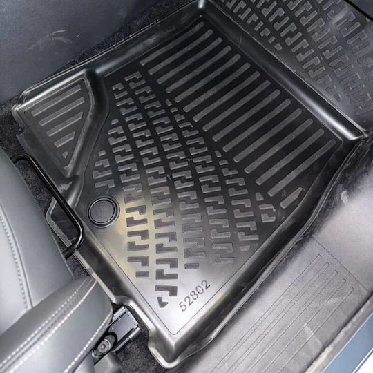 3D Raised Sides Rubber TPE Car Mats Peugeot E-3008 2024 Rizline 4 Black Pieces