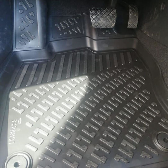 Car Mats Raised Sides 3D Rubber TPE Skoda Superb B9 3Y 2023 Rizline 4 Black Pieces