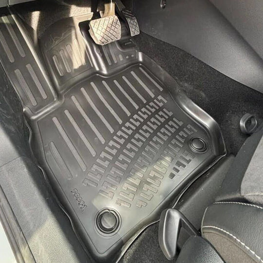 Πατάκια Σκαφάκια 3d Λάστιχο Tpe Vw T-roc E-tsi Mehv 2026 Rizline 4 Τεμάχια Μαύρα