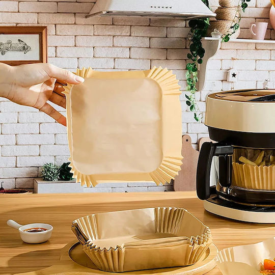 Hârtii Antiaderente pentru Air Fryer 16x16cm 100buc