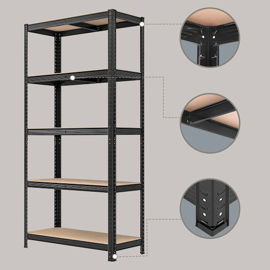 Songmics Dexion Rack 90x40x180cm with 5 Shelves Total Load Capacity 875kg