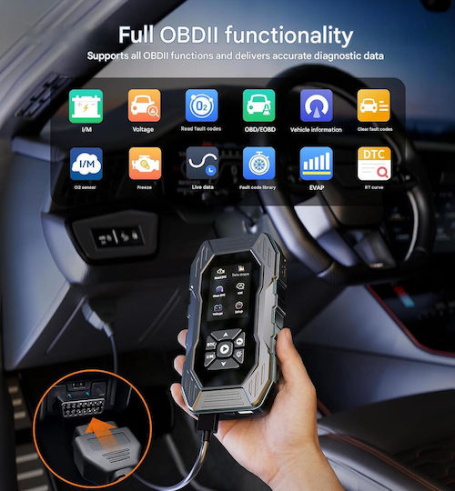 Diagnoză Auto Cu Ecran OBD 2 Cu Cablu
