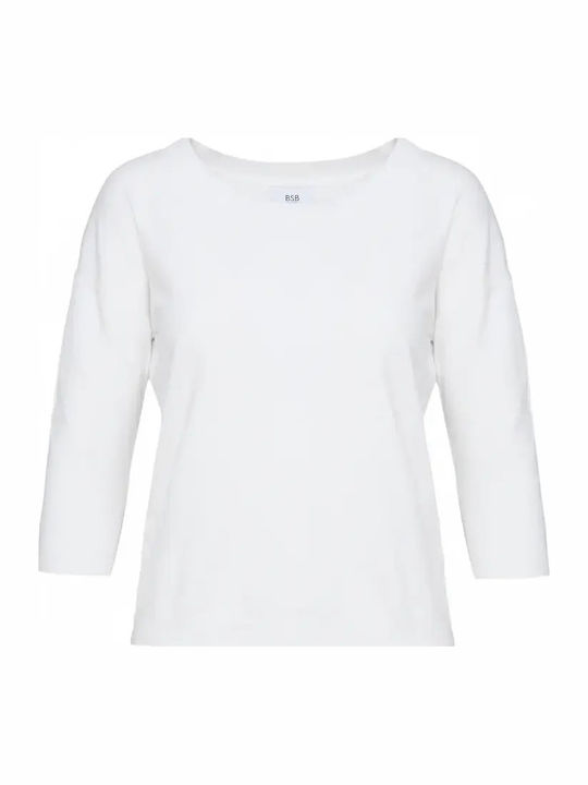 Women's Sweater with 3/4 Sleeve Black