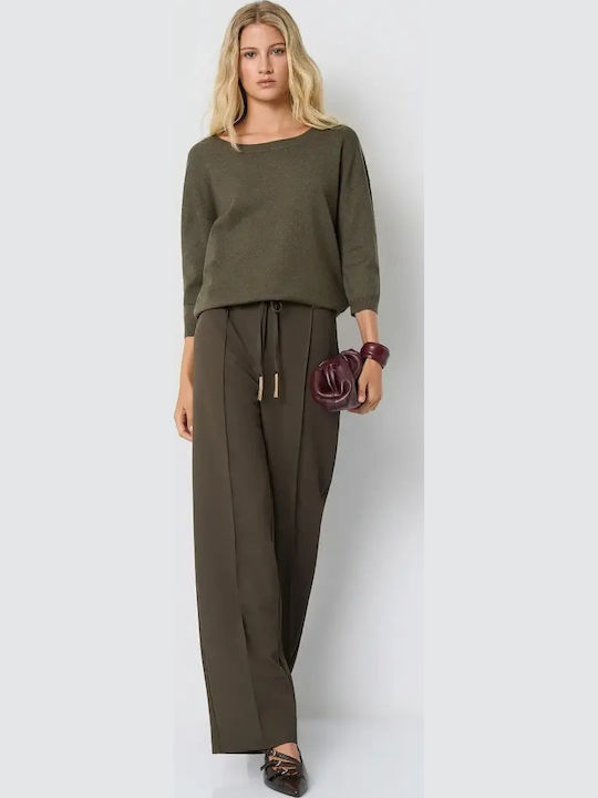 Women's Sweater with 3/4 Sleeve Black