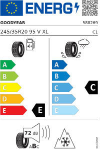 Goodyear Runflat 245/35R20 95VV M+S Χειμερινό Λάστιχο Αυτοκινήτου
