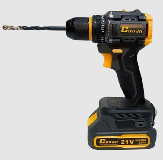 Conan COLI0821B Drill Driver Battery Brushless 21V 2x2Ah