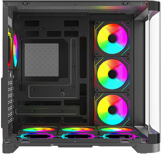 Rampage Lyron Gaming Midi Tower Carcasă PC cu Deschidere Laterală Neagră