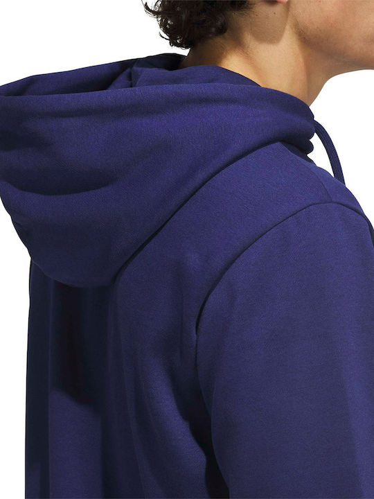 Sportswear Φούτερ με Κουκούλα Μπλε