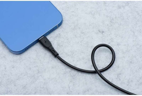 Blue Star Regular USB 2.0 Cablu USB-C bărbătesc - USB-A 20W Negru 1m