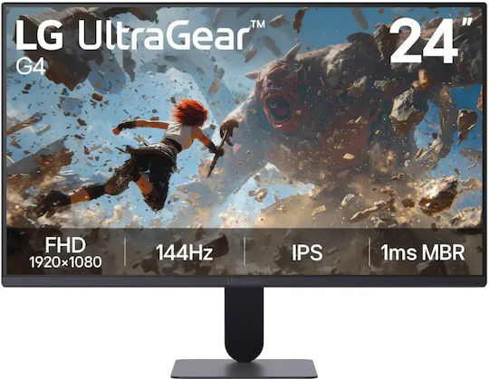 LG UltraGear G4 IPS HDR Spiele-Monitor 24 Zoll FHD 1920x1080 144Hz mit Reaktionszeit 5ms GTG