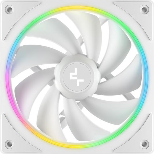 Deepcool FL12R SE WH 3In1 Case Fan 120mm (1900rpm / 50.74cfm) with ARGB Lighting and 4-Pin PWM Connection 3Pcs White