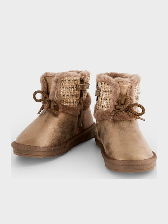 Kinderstiefel mit Reissverschluss Beiges