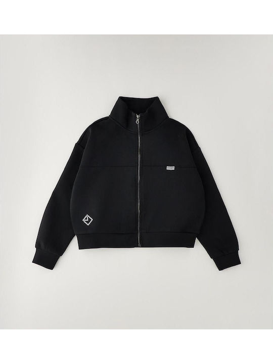 Kids Sweatshirt Cardigan Black