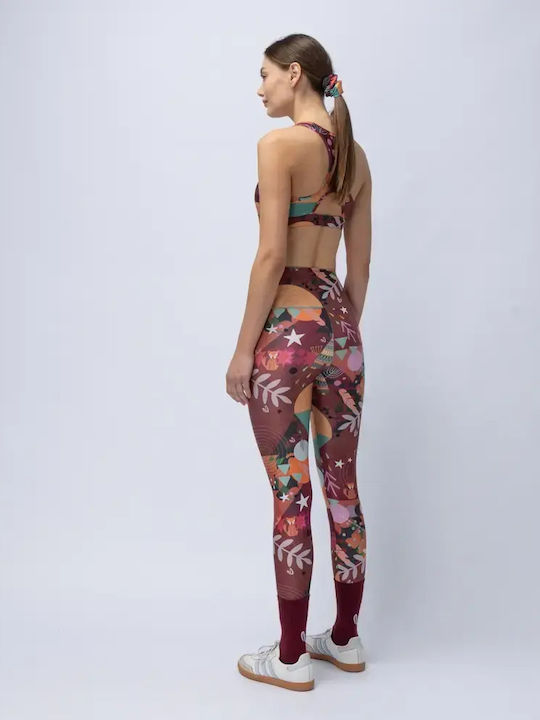 Training Women's Set with Full-Length Leggings High Waist Chocolate Rooted
