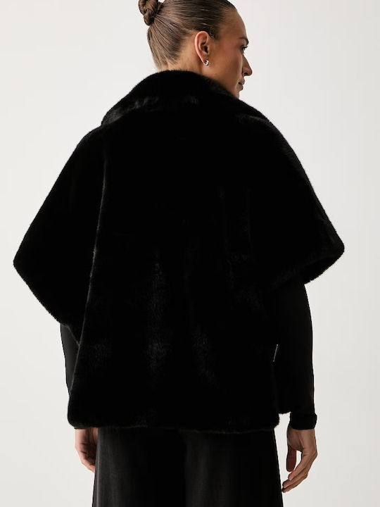 Short Women's Black Fur