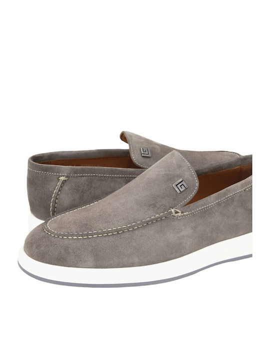Suede Herren Mokassins in Grauer Farbe