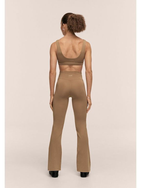 Yoga Damen Leggings Hohe Taille Grün