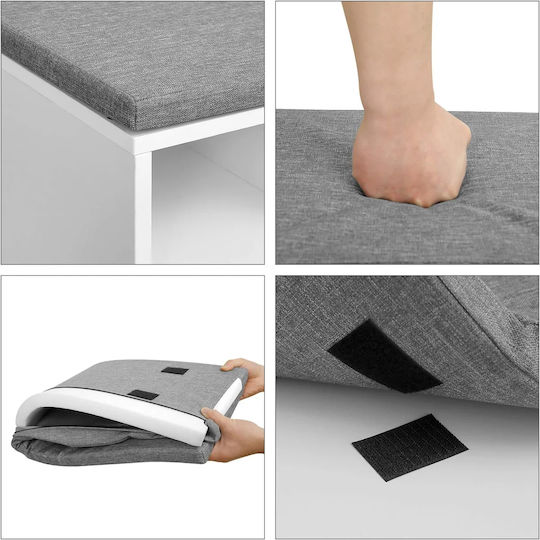 Hallway Furniture with Shoe Rack & Bench Particle Board 104x30x48cm