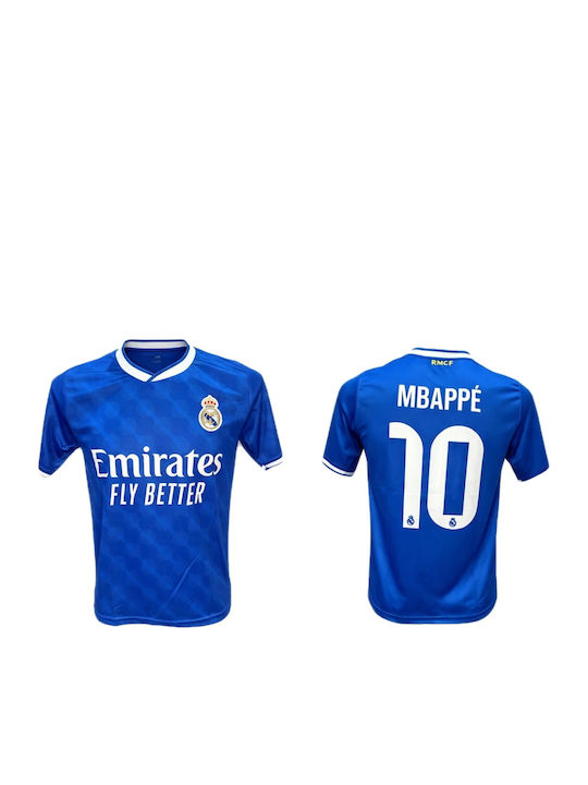Мъжка Футболна Визия Real Madrid Mbappe Синьо Бяла 170826-12