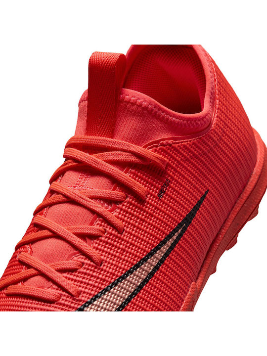Jr Mercurial Vapor TF Kinder Fußballschuhe und Stollenschuhe mit Rasen Rote