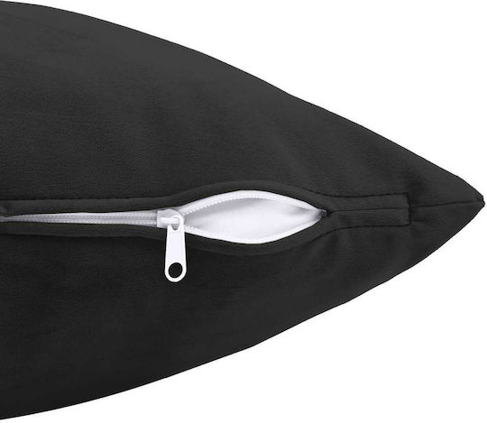 vidaXL Sofa-Kissen Heerlen aus Samt Schwarz 50x70cm