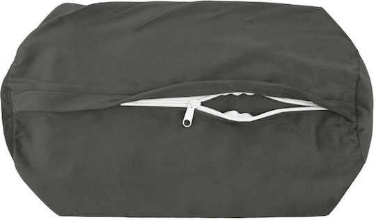 vidaXL Perna De Canapea Heerlen Din Catifea Gri Închis 15x40cm