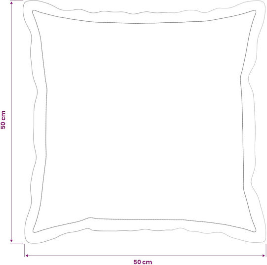 vidaXL Sofa-Kissen Houten aus Samt Rosa 50x50cm