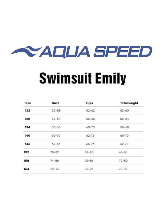 Aquaspeed Emily Детски Бански Цял Син/Тюркоаз
