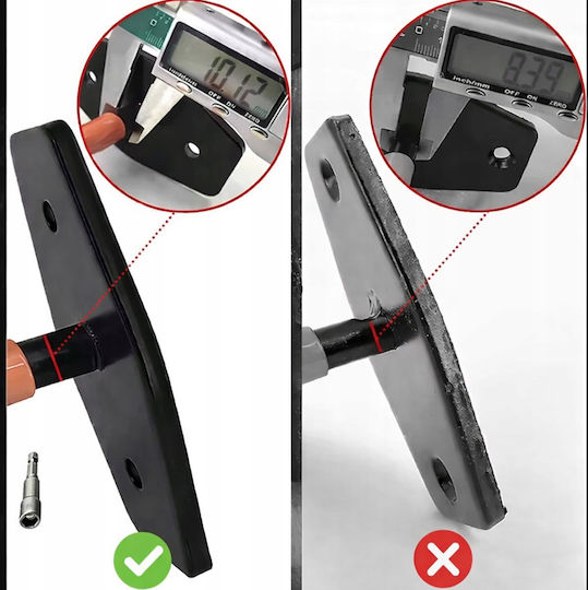 Set 4 Suporturi de perete Jante Anvelope Zola Suportă 60 Kg Oțel Protecție Pvc Accesorii de Montare Incluse