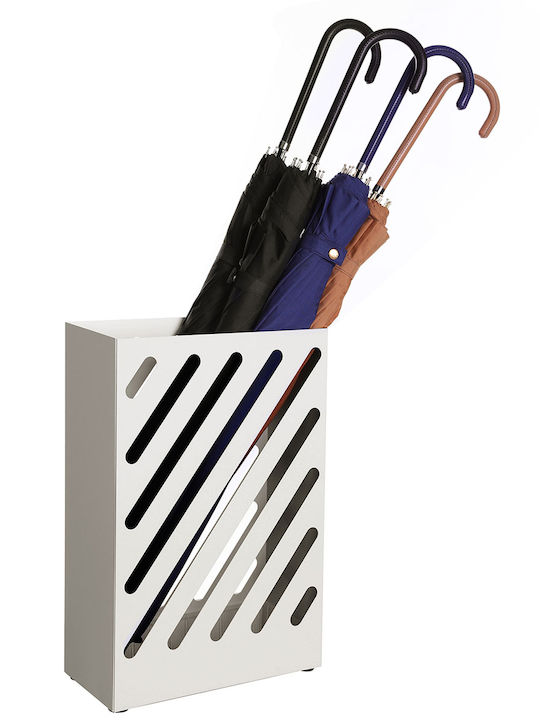 Songmics Umbrella Rack Metallic White 28.2x12x41.4cm