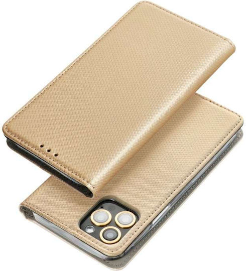Samsung Kabura Smart Case Book Σιλικόνης / Πλαστικό Χρυσό (SAMSUNG A05S)
