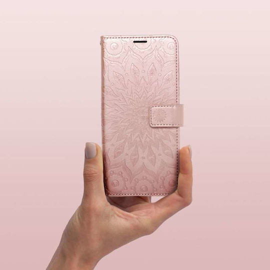 Forcell Mezzo Book Case Cover iPhone 7 8 SE 2020 Mandala Rose Gold*