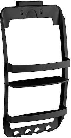 Wenko Επιτοίχια Ραφιέρα Μπάνιου Πλαστική 26x11.5x54.5cm Μαύρη