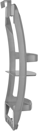 Wenko Wandmontiertes Badezimmerregal Kunststoff 26x54.5x11.5cm Grau
