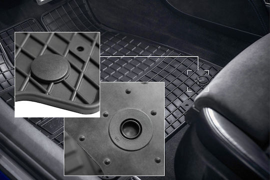 Gummi Auto Fußmatten Mercedes W176 Eine Klasse 2012-2018 Schwarz Passgenau