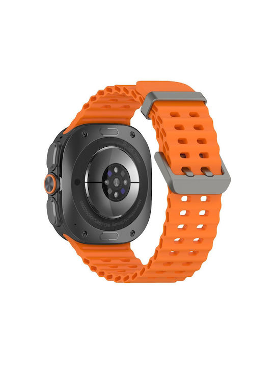 Tech-Protect Tragbare Bänder Silikon Orange Für Galaxy Watch Ultra