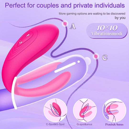 Vibrator Femei Stimulator Clitoral Control Aplicație Waterproof Ipx7 10 Moduri Vibrație Dildo Erotic Cupluri Silențios