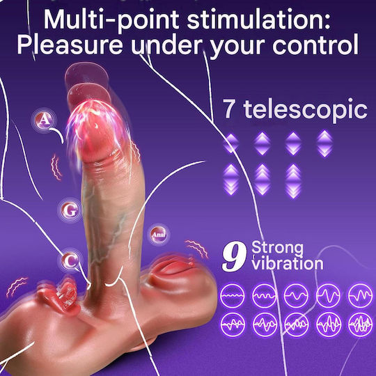 Vibrator Dildo Anal XXL Tagnaff Ki-Sync Încălzire Control Inteligent Prin Aplicație Mobilă Fixare Cu Ventuză Jucărie Sexuală Ergonomică Pentru Femei Clitoris Perineu Anus Masaj Reîncărcabil Set Vibrații Puternice Ham Cu Curea