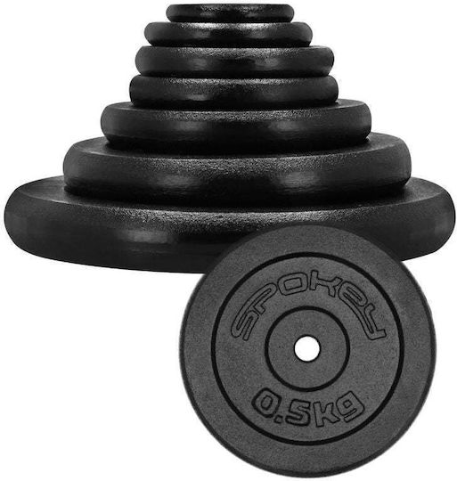 Spokey Metallische Hantelscheibe 1 x 0.5kg Innendurchmesser Φ28mm