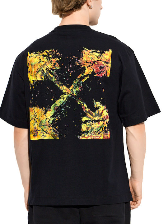 Off White T-shirt Κιτρινο- Μαυρο- Πρασινο