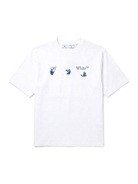 T-shirt White Black Blue
