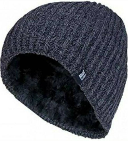 Unisex Beanie Strickmütze in Marineblau Farbe