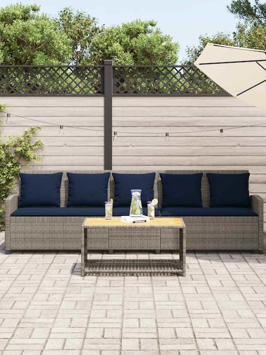 Viersitziges Outdoor-Sofa Rattan mit Kissen