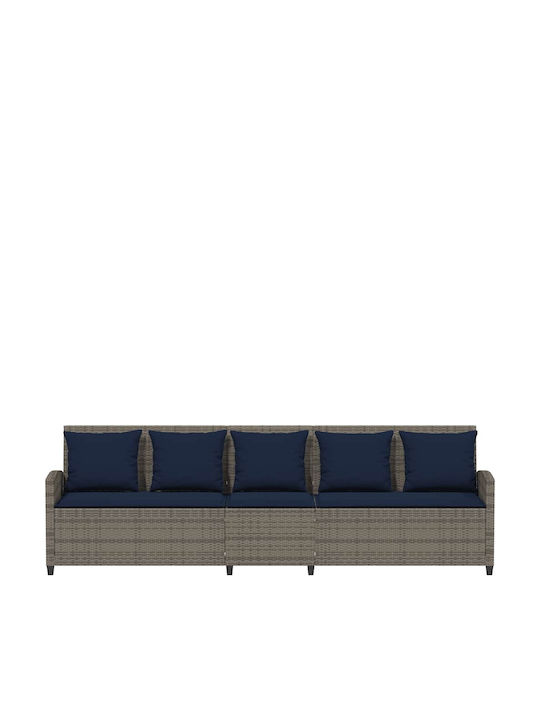 Viersitziges Outdoor-Sofa Rattan mit Kissen